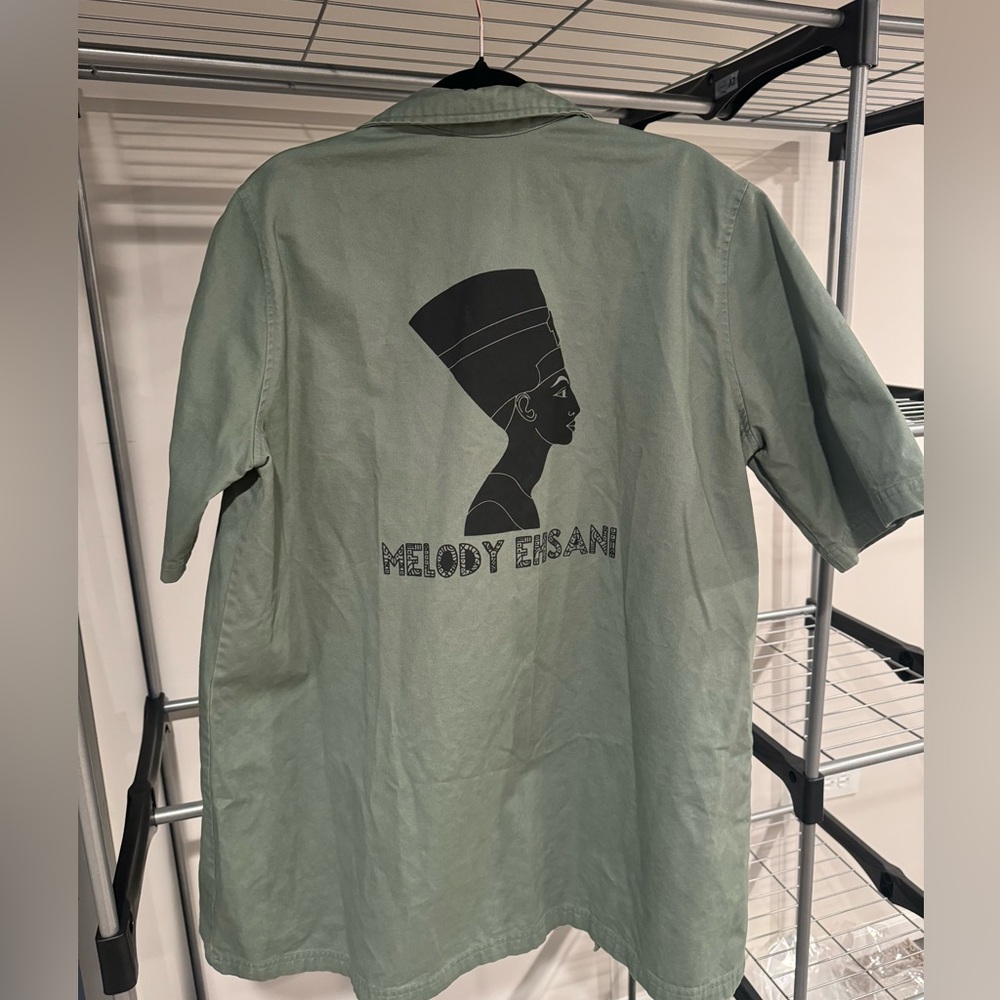 Melody Ehsani Green T-shirt Dress